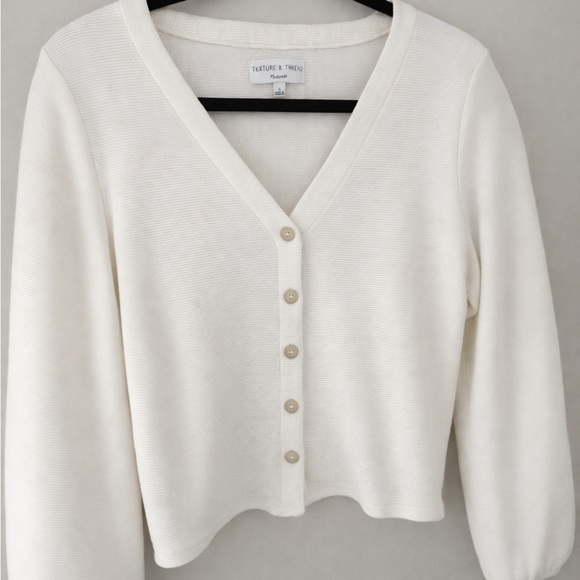 Madewell Sweaters - Madewell Texture & Thread Cream Cardigan